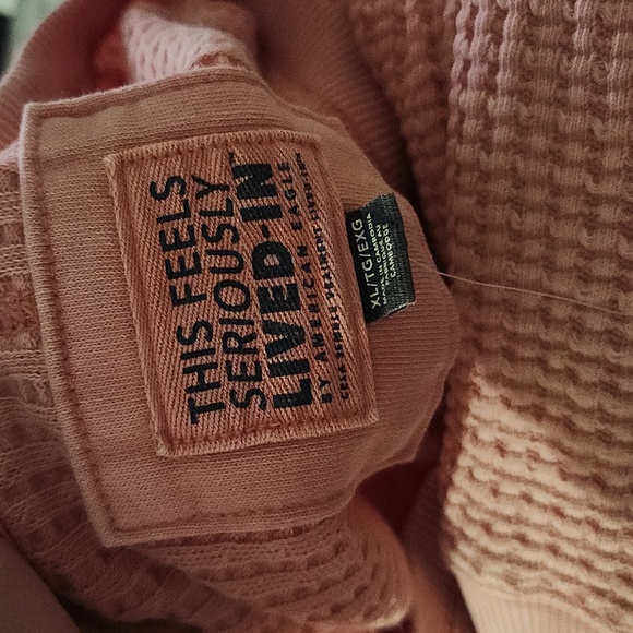 New! AE Oversized waffle sweatshirt Sz XLARGE - Picture 5 of 8